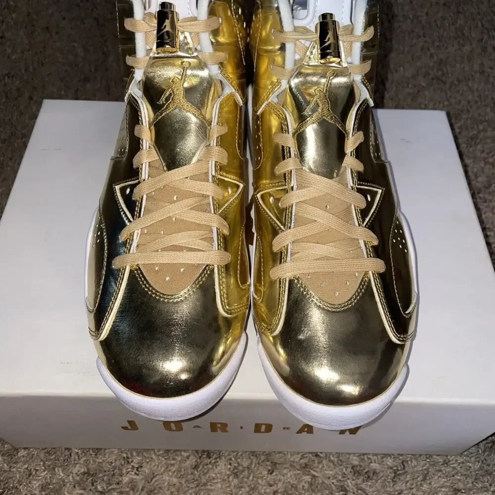 Air Jordan 6 Retro Pinnacle Metallic Gold Men size 9.5 #854271-730 Brand New